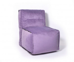 Прямое модульное бескаркасное кресло Комфорт (Фиолет велюр) в Югорске - yugorsk.germes-mebel.ru | фото